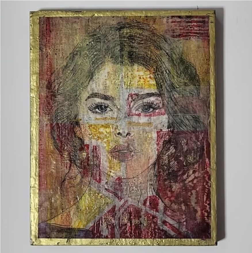 Foto & Immagini: Encaustic Bild, sinnliche Frau – Nuovo (secondo la descrizione) da Meggen venduto da car_rxl6 1
