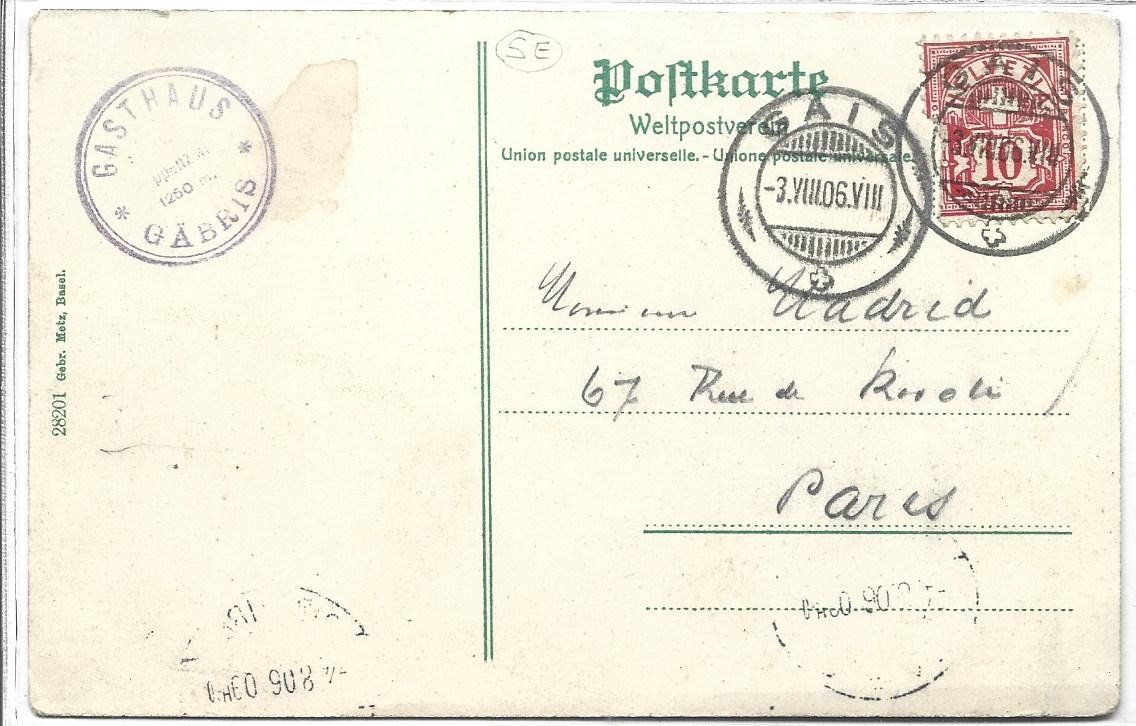 Ansichtskarten: AK Gais  Gäbris – Gebraucht aus Appenzell von mai25 1