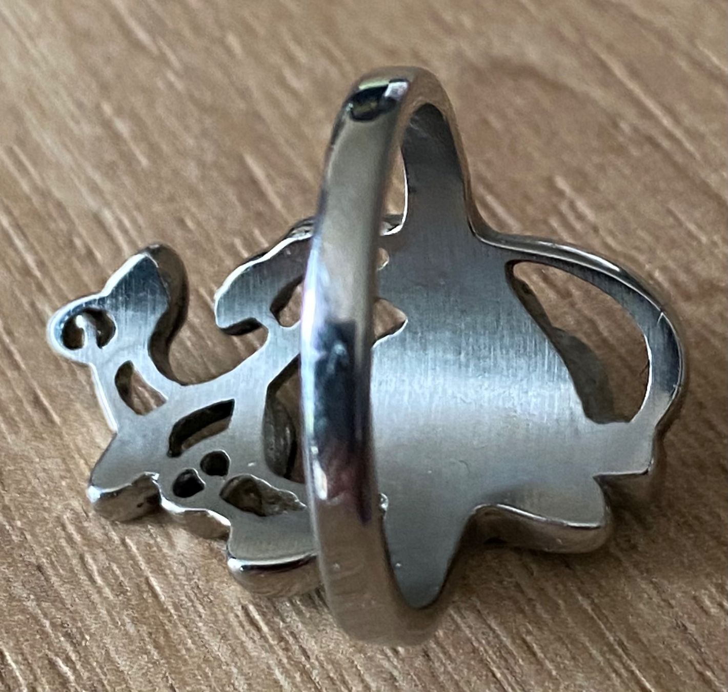Ringe: Edelstahl Ring mit Rosen Design, Grösse 62 – Gebraucht aus Hochfelden von powerplay61 2