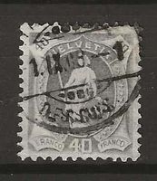 CH097a - Helvetia debout 97a vollstempel