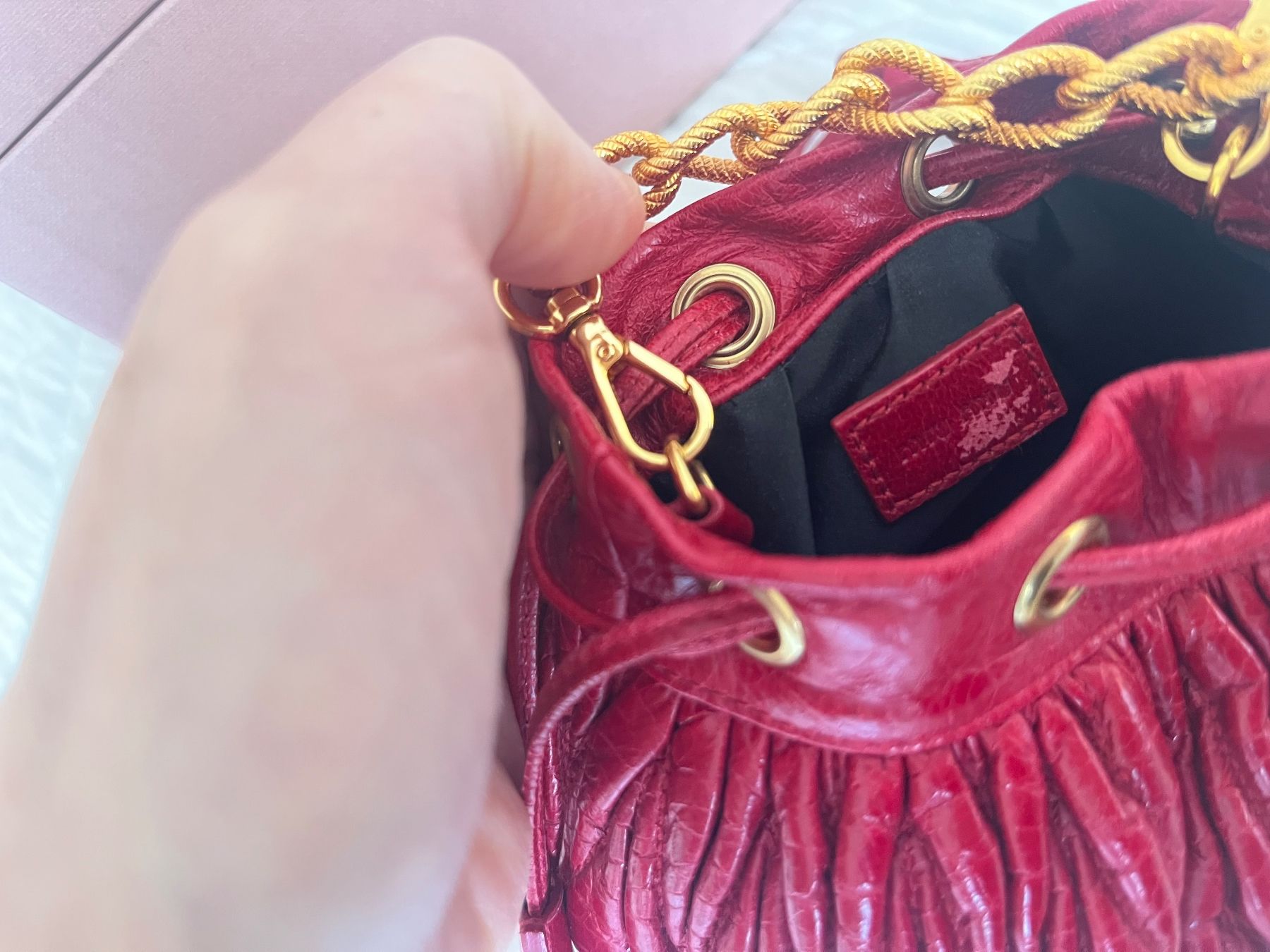 Miu Miu Taschen für Damen: MIU MIU micro-mini-Tasche - rot - Echtleder – Neu (gemäss Beschreibung) aus Bern von Leppi2 3