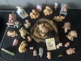 Set Konvolut Schweinchen Dekoration Sammelfiguren