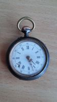 Taschenuhr schwarz Gehäuse 30mm