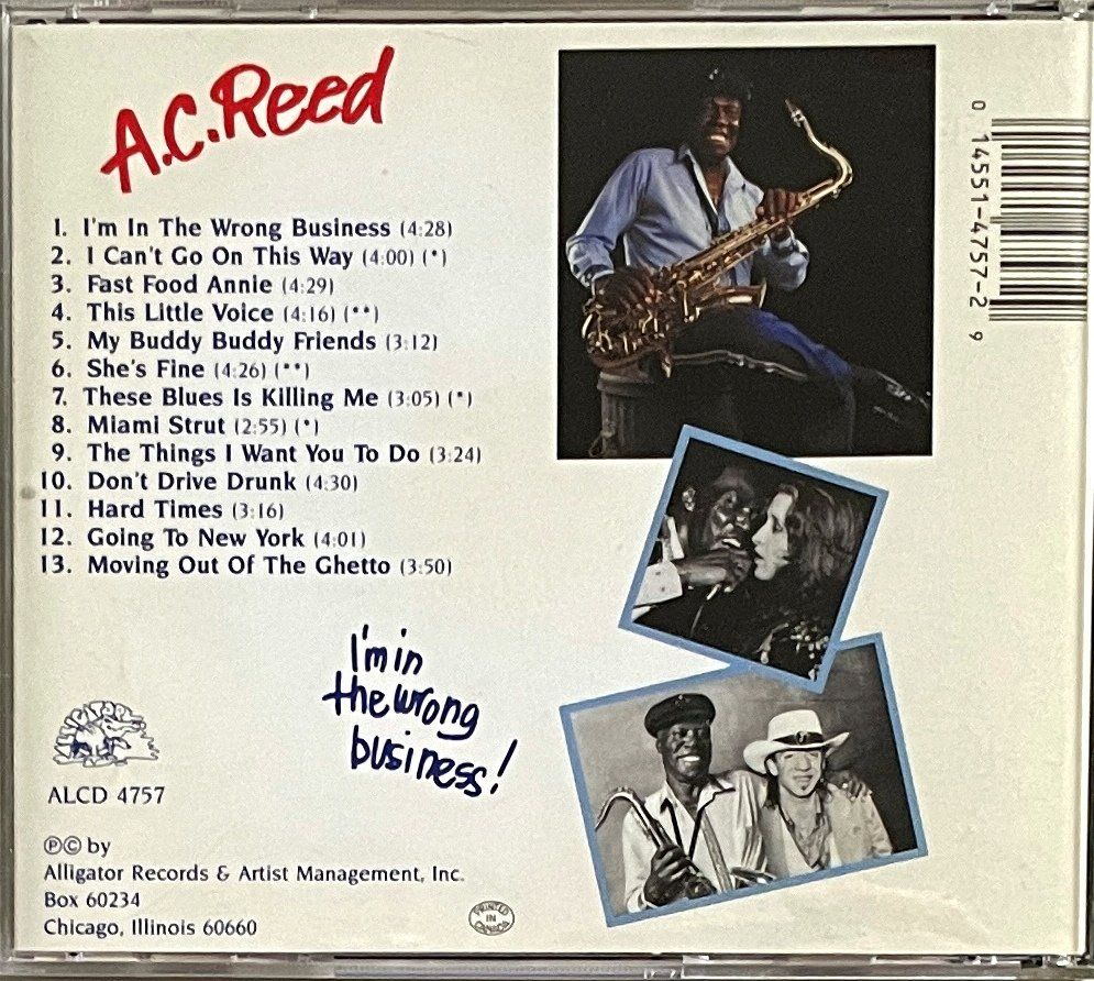 CD: A.C. Reed - I'm In The Wrong Business – Usato da Savagnier venduto da Ne2065 1