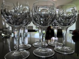 6 Kristallweingläser