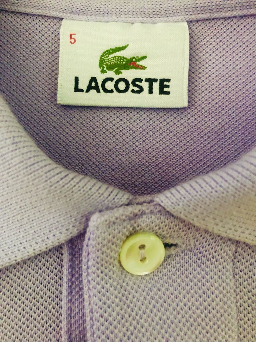 Magliette Polo: Lila Polo Shirt Lacoste Grösse 5 – Usato da Oberwil BL venduto da HappyWifeHappyLife 1