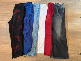 6 Paar Hosen eine von Lacoste