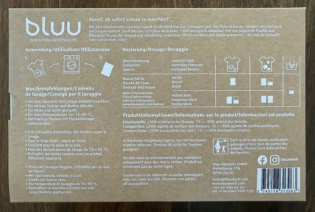 Bluu Prodotti di pulizia: 4 Pack Bluu Waschstreifen – Nuovo (secondo la descrizione) da Zürich venduto da TomTom2011 3