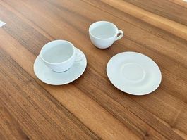 Kaffeetassen mit Unterteller