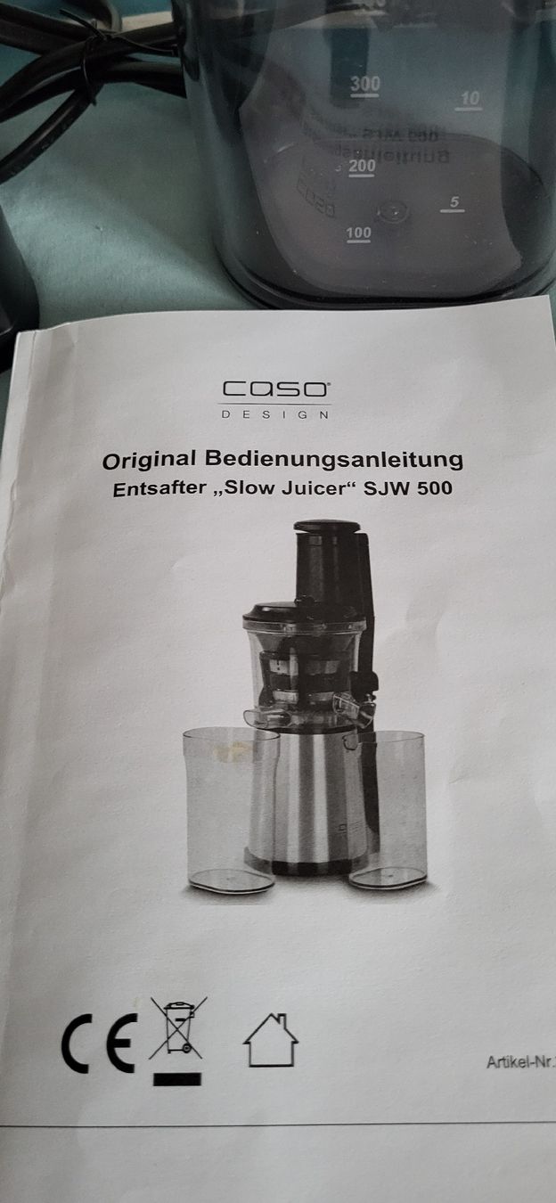 Küchengeräte: Caso Slow Juicer SJW500 – Gebraucht aus Wetzikon ZH von Leon_2010 2