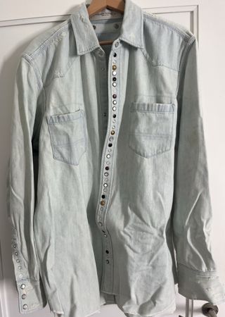 NEU Golden Goose Denim Shirt, XL, blau, NP 670 CHF
