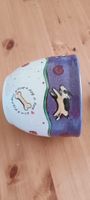 Vaso ceramica Eco Nova decoro cane osso usato buono