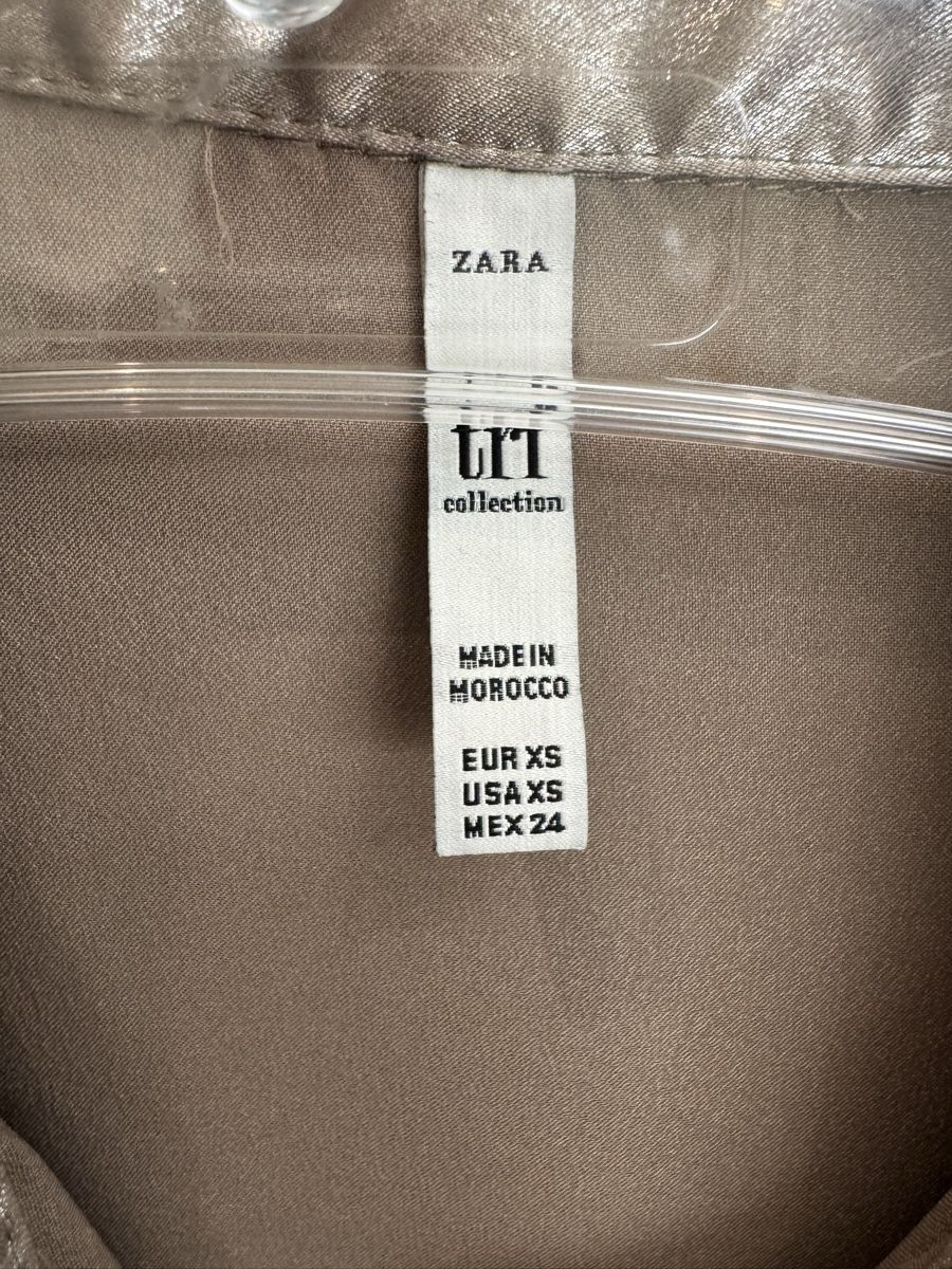 Zara Camicette: Zara Hemd, Glänzend, Gr. XS, Champagner Silber – Nuovo (secondo la descrizione) da Zürich venduto da Flo021000 2