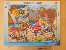 Rahmenpuzzle Puzzle Ravensburger Feuerwehr 14 Teile ab 3 J.