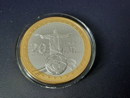 Brasilien, Fussball-WM, 2014, Schweiz, mit Farbdruck+Zert.