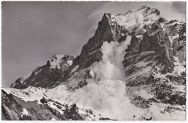 AK Schneelawine / Staublawine am Wetterhorn, ungelaufen