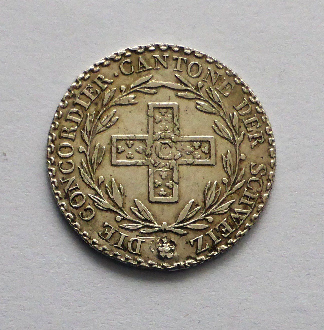 Alle Münzen: Canton AARGAU, 5  Batzen 1826 - Silber /argent – Gebraucht aus Buochs von ema-coins 1
