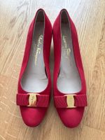Salvatore Ferragamo Vara red suede shoes size 8.5