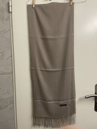 Beige Cashmere Scarf New 