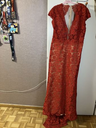 Tarik Ediz Red Dress