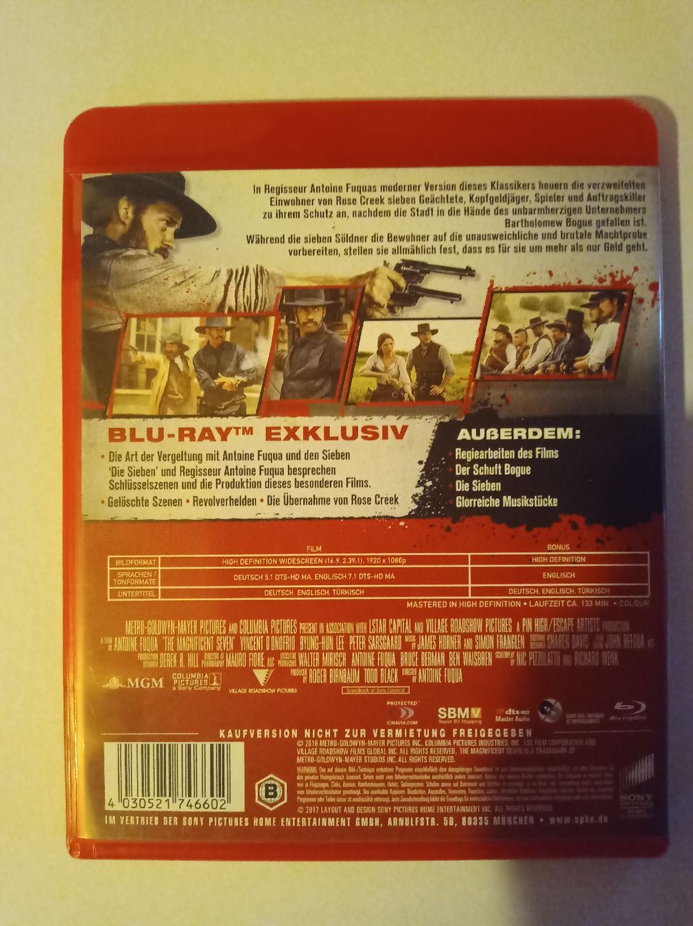 Tutti i DVDs: Die glorreichen Sieben - Blu-Ray - Top Zustand! – Usato da Tann venduto da Veebee6 1