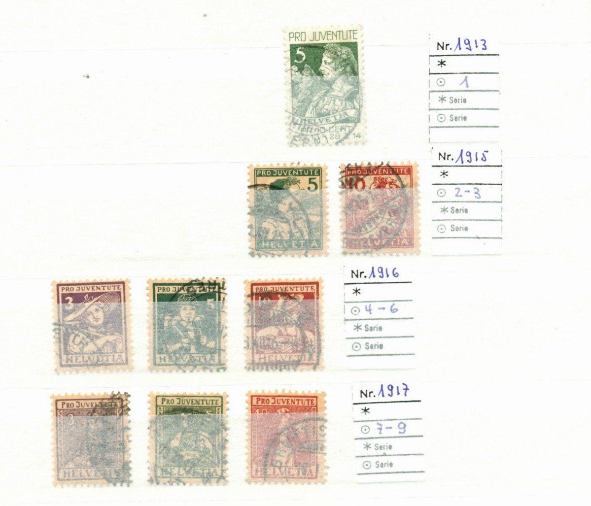 KOMPL. PRO JUVENTUTE SAMMLUNG 1913 -1963 - FR.1'200.00 (Gebraucht) in ...