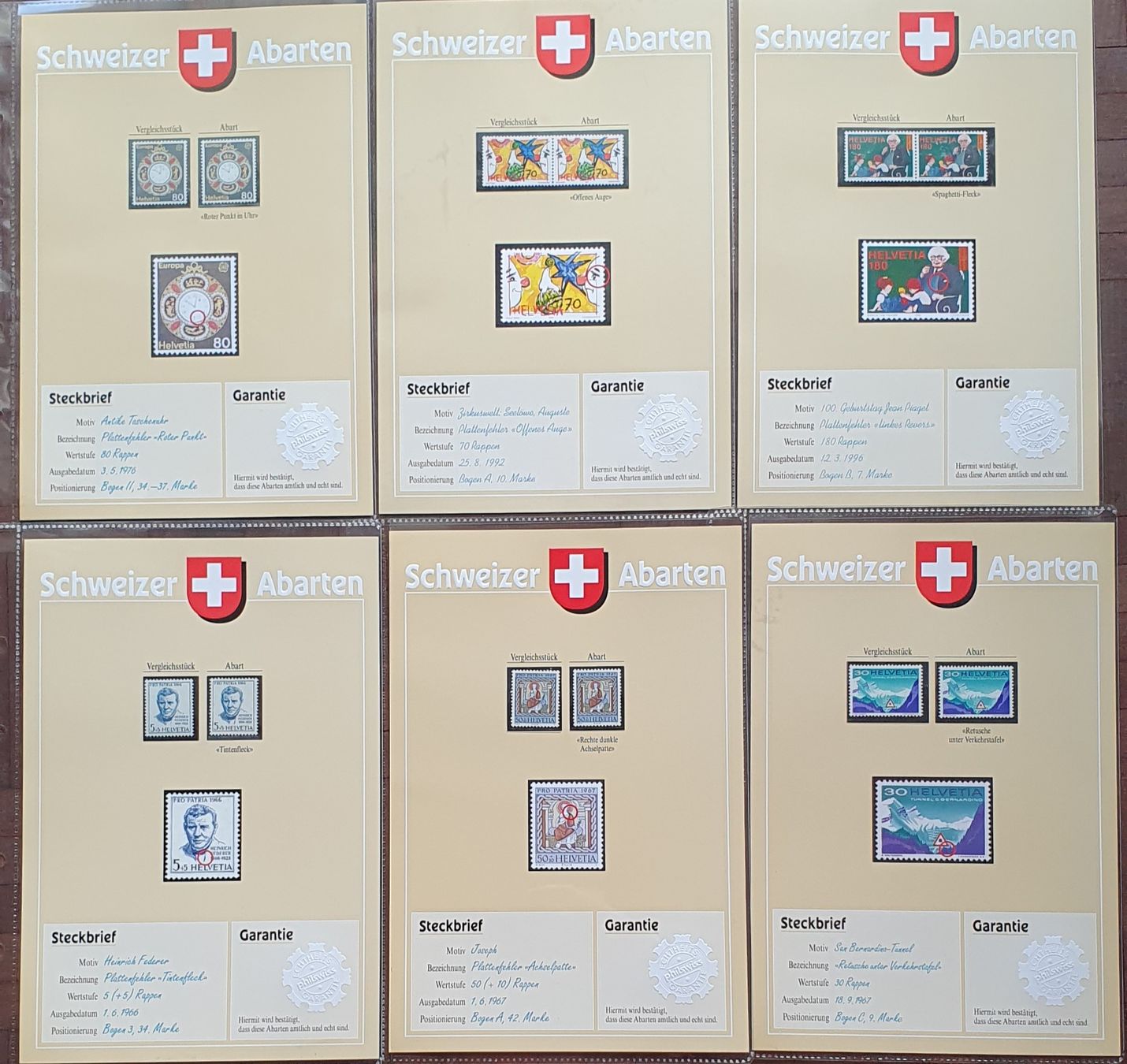 Tutti i francobolli: schöne Sammlung Abarten Schweiz mit über 50 Abarten – Usato da Kreuzlingen venduto da Rschweiz1 5