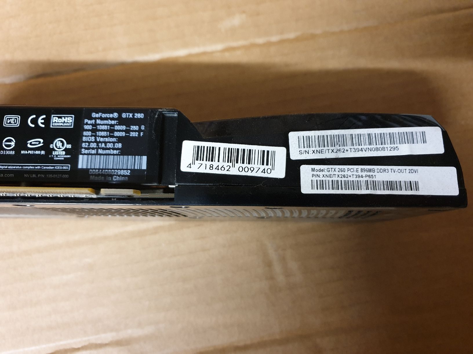 Gainward Schede grafiche: Gebrauchte Gainward GeForce GTX 260 – Usato da Ittigen venduto da Ziok187 4