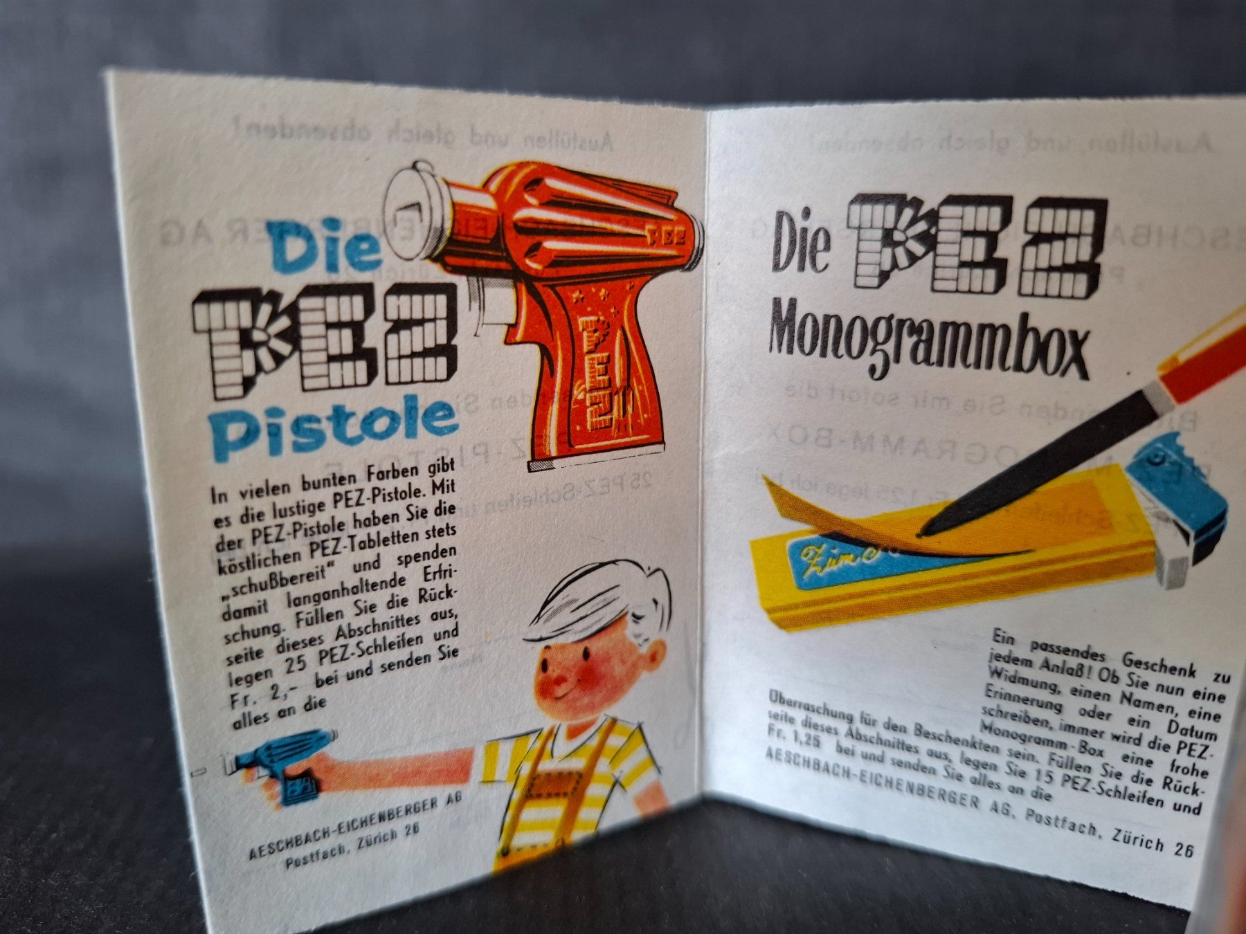 Disney Giocattoli: Pez Disney Aeschbach Eichenberger Werbeflyer Broschüre – Usato da Genève venduto da justnotsocommon 6