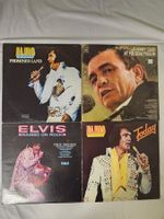 Elvis & Johnny Cash LPs - 4 Stück legendäre Alben, US Press.