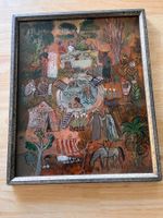 Bild unsigniert auf Glas gemalt ? gerahmt