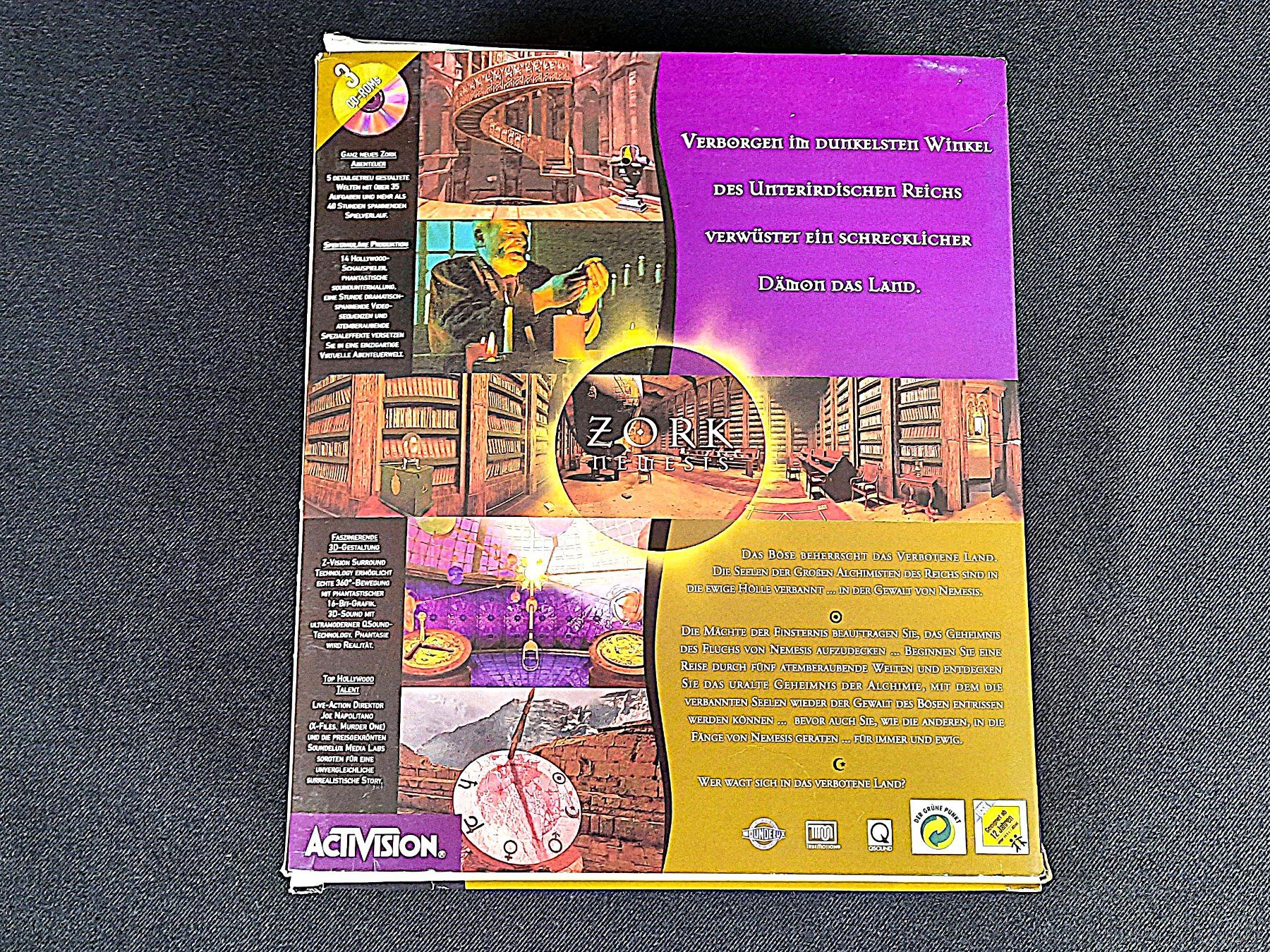 Giochi: ACTIVISION: "Zork Nemesis - Das verbotene Land" – Usato da Beinwil am See venduto da Restwert_Beinwil 3