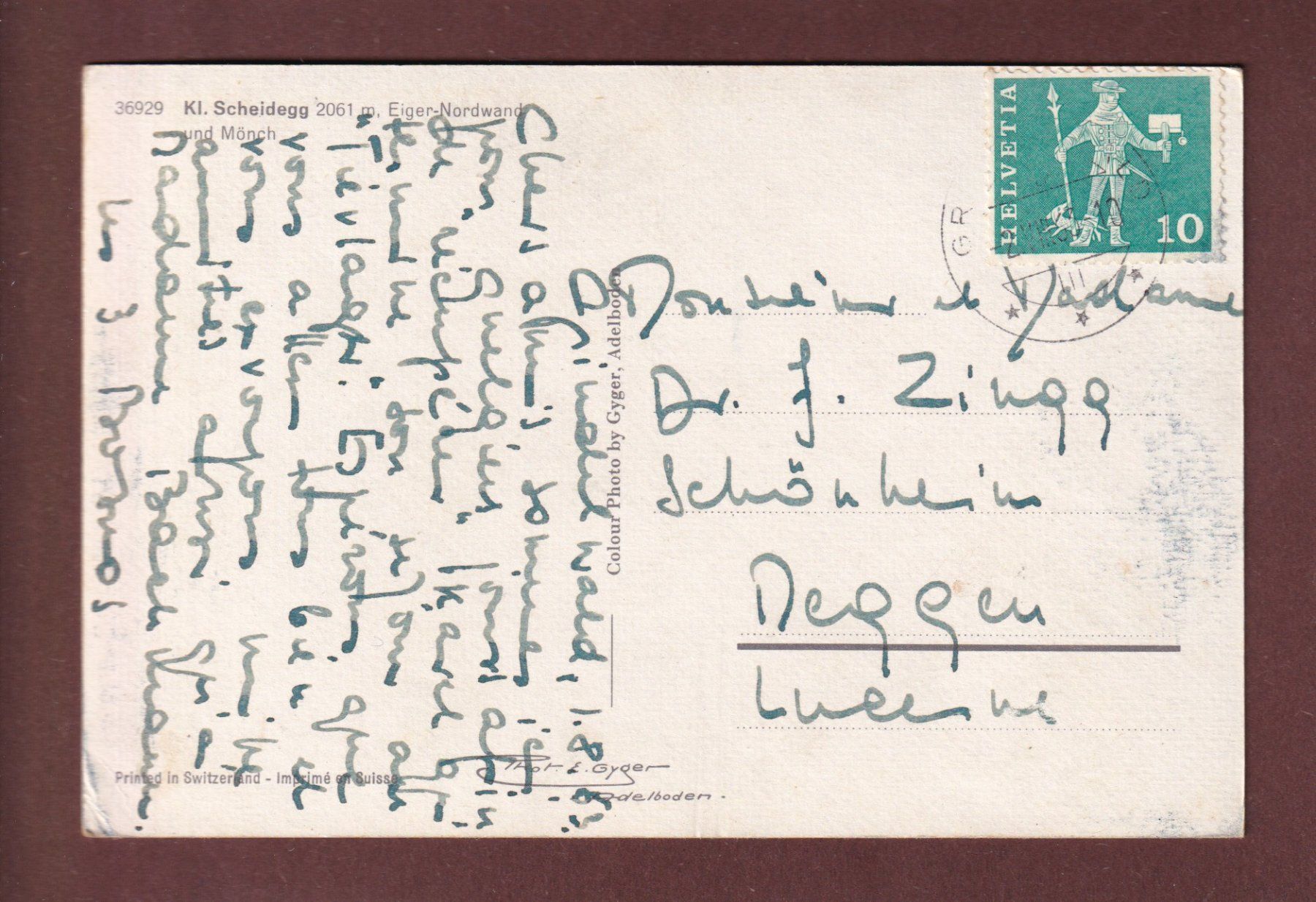 Ansichtskarten: KLEINE SCHEIDEGG - 1963 // Eckbug // – Gebraucht aus Pully von nicecards-shop 1