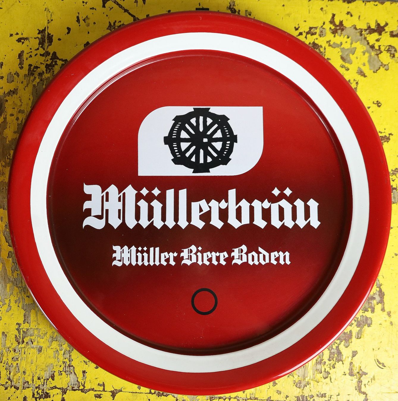 Schilder: Emailschild "Müllerbräu Baden / Müller Bier" – Gebraucht aus Birrwil von brandschatz_birrwil 1