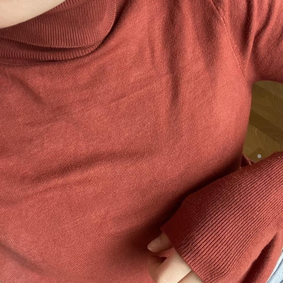 Only Pullover & Sweatshirts: Orange rust colored knitted turtleneck  – Gebraucht aus Spiegel b. Bern von pre1ovedthreads 5