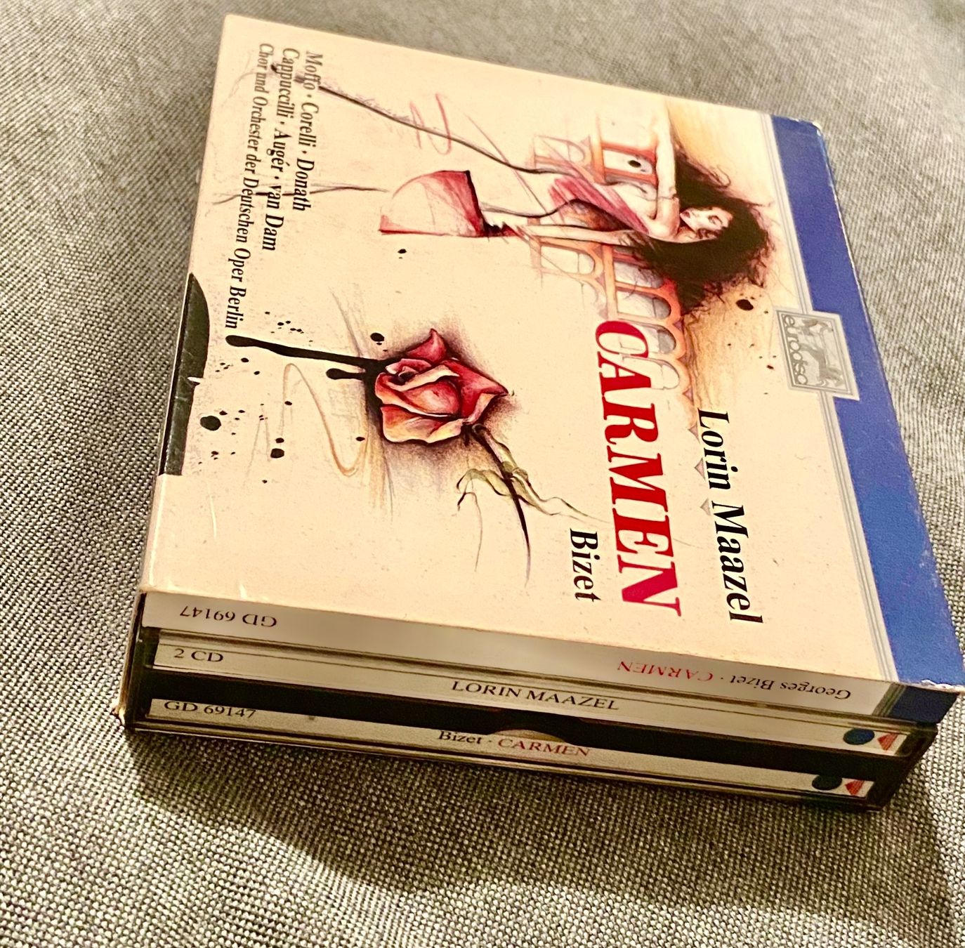 CD: 2 CDs Bizet - Carmen / Maazel • Moffo • Corelli • Donath – Usato da Luzern venduto da Lycka 3