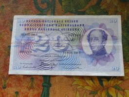 SUISSE  20  Francs  1974  (6169)  Billet