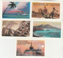 Touristen - Marken von Swiss Internatioal Italien 5 Heftchen