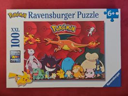 Pokémon Ravensburger Puzzle 100 XXL – Glurak – Komplett