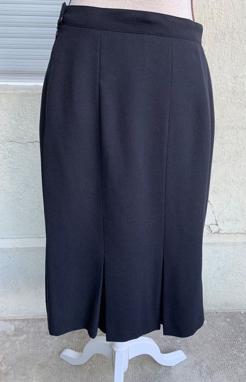 Mango Taille 36 💕 Superbe jupe doublée noire en SOIE