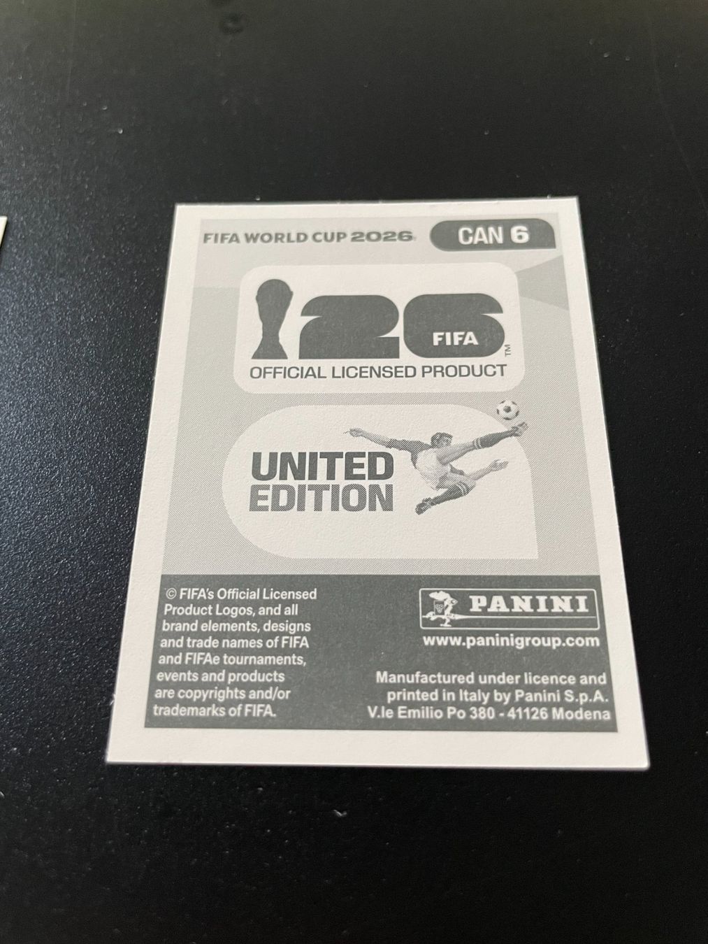 Panini Carte collezionabili: FIFA WM 2026 Sticker CAN 6 – Usato da Fahrwangen venduto da Venez 1