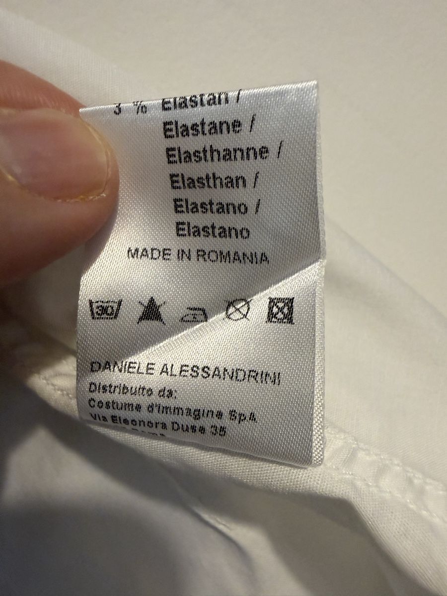 Chemises: Camicia GREY Daniele Alessandrini bianca taglia 41 cotone – D'occasion à Lugano par can_xdd8 7