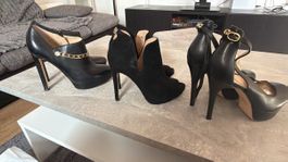Damenschuhe High Heels Guess schwarz Leder Grösse 36