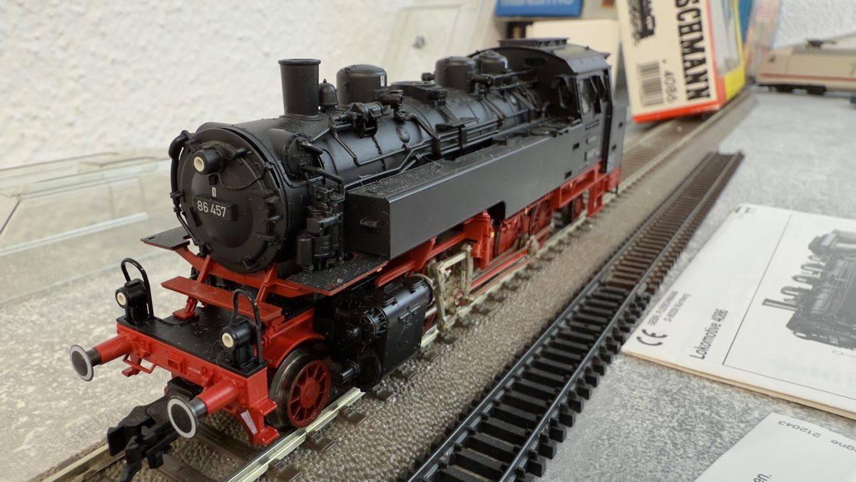 Fleischmann Modellini di ferrovie: Fleischmann Dampflokomotive BR 86 OVP H0 / DC – Usato da Schlieren venduto da rat_lq6b 4