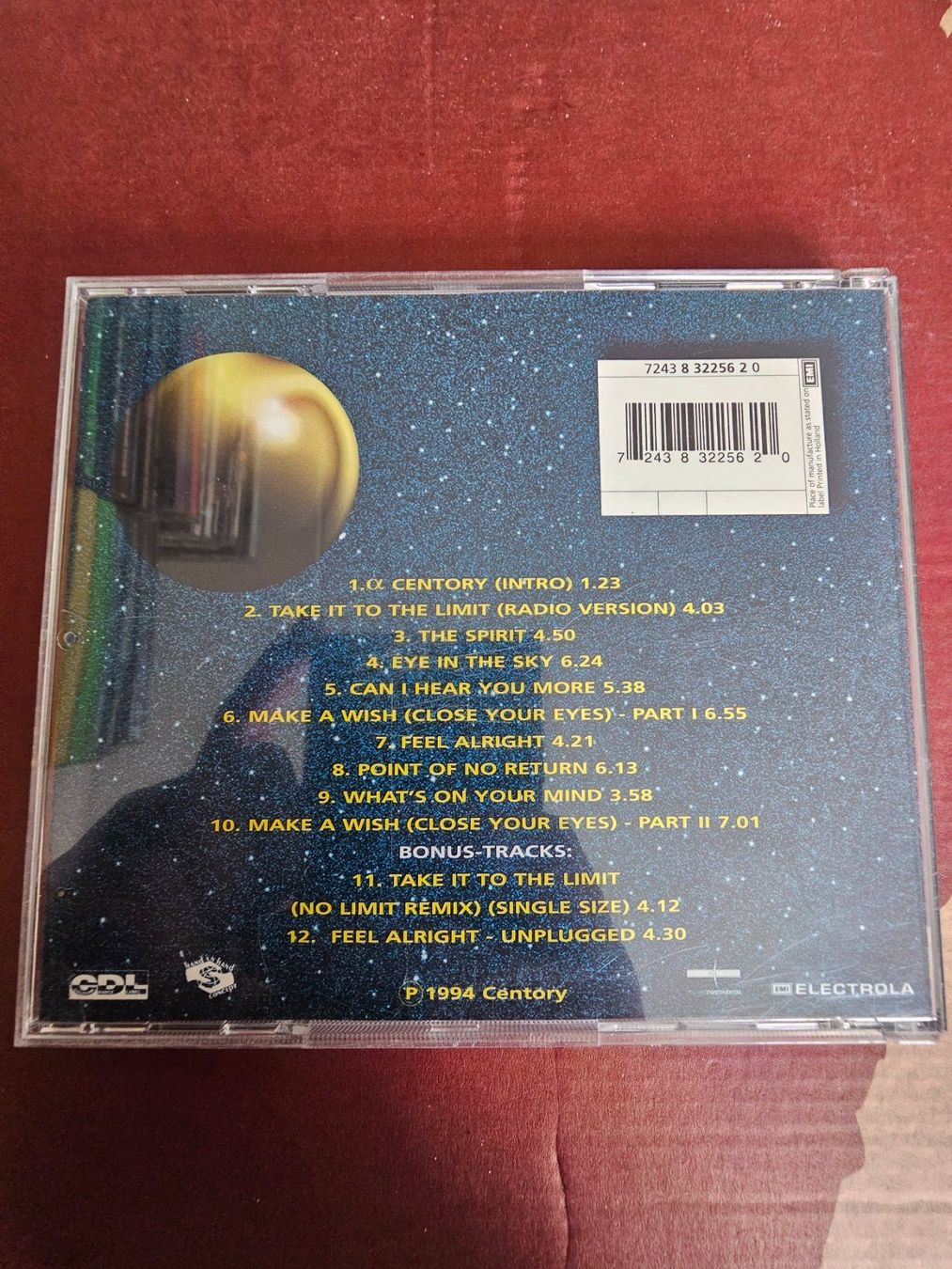 CDs: CD - Centory – Alpha Centory (Electronic, 1994) – Gebraucht aus Biberist von Foolio0 1