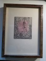 Lithographie Radierung (?) Fantasy signiert 1997