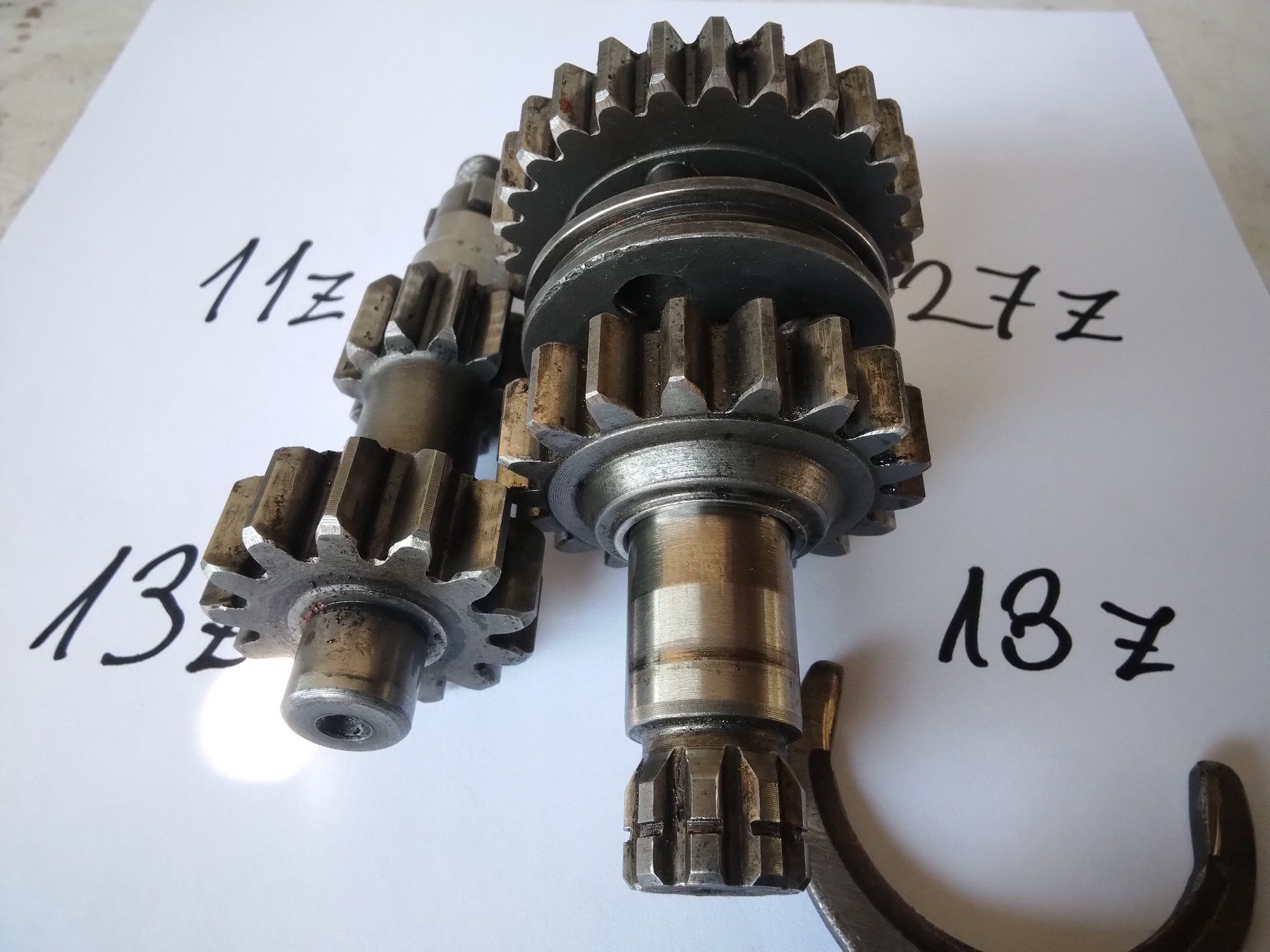 Puch Parti ricambio per ciclomotori: Puch Z50 Motor 2 Gang Getriebe – Usato da Langendorf venduto da min_5qst 1