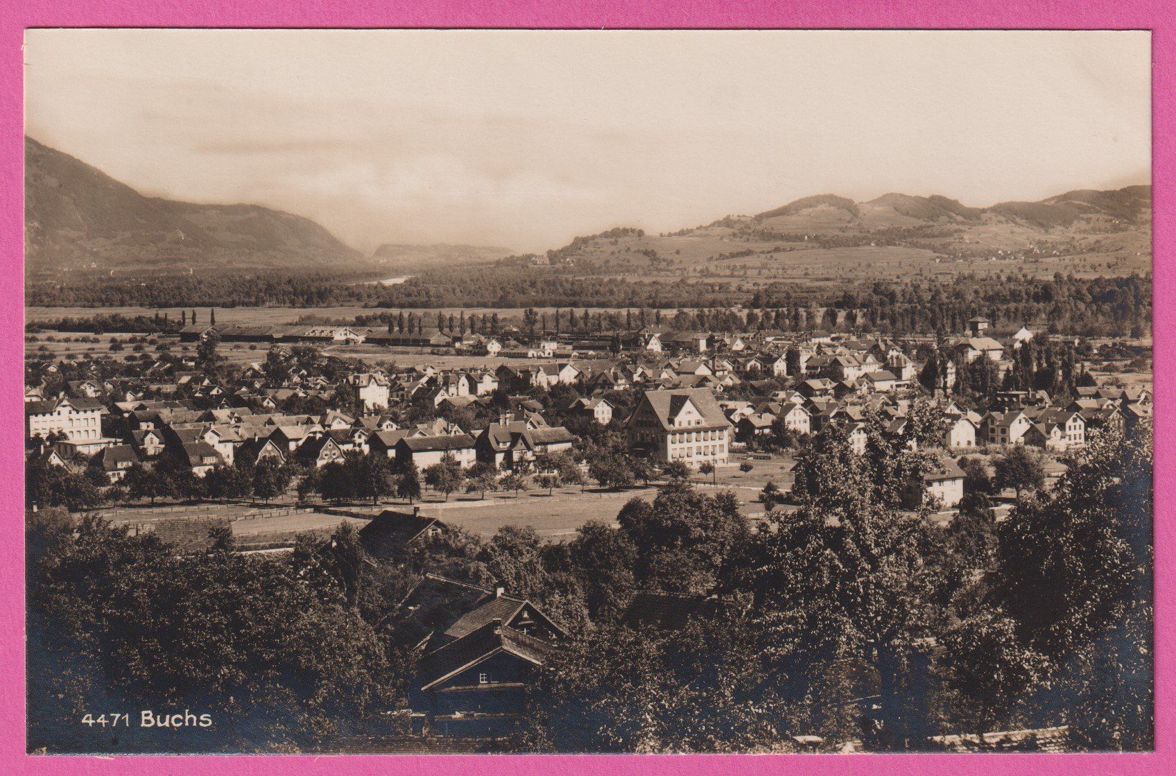 Ansichtskarten: Buchs SG gel 1926 – Gebraucht aus Einsiedeln von dillie