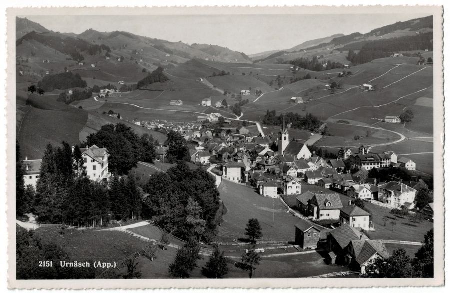 Cartoline postali: Urnäsch, gelaufen 1955 – Usato da Frauenfeld venduto da POML