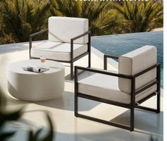 2er Set Garten-Loungesessel Comosa Gartensessel